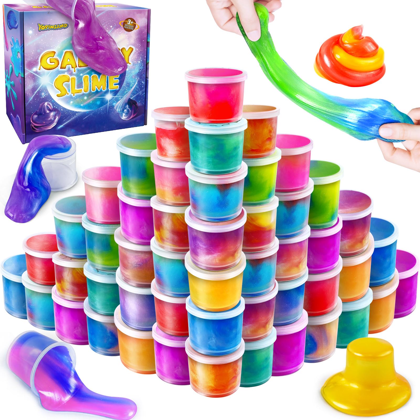 Amazon.com: 50 Pack Galaxy Slime Kit, Slime Party Favors for Kids